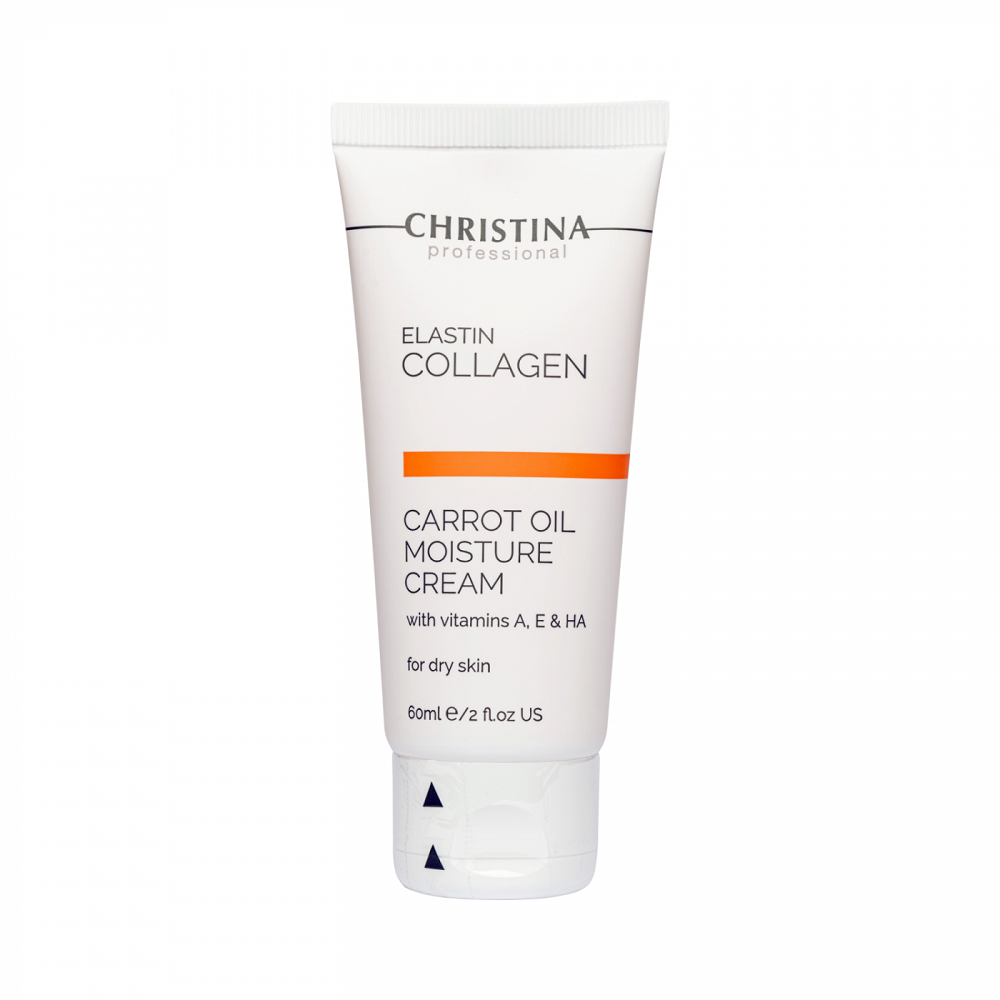 Морквяний зволожувальний крем для сухої шкіри Christina General Line